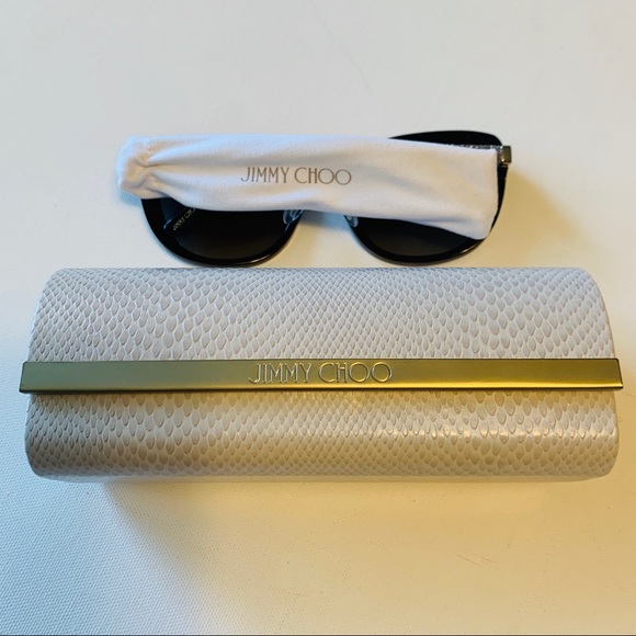 NWT Jimmy Choo 56mm Tortoise Glitter Sunglasses - Picture 11 of 11